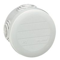 aftakdoos plexo rond IP55 ral 7035 diameter 60mm hoogte 40mm